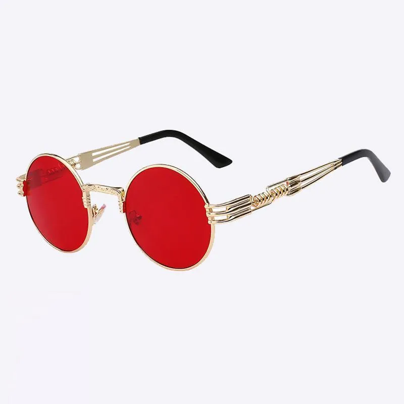 2 Chainz Vintage Sunglasses - Steampunk Round Shades