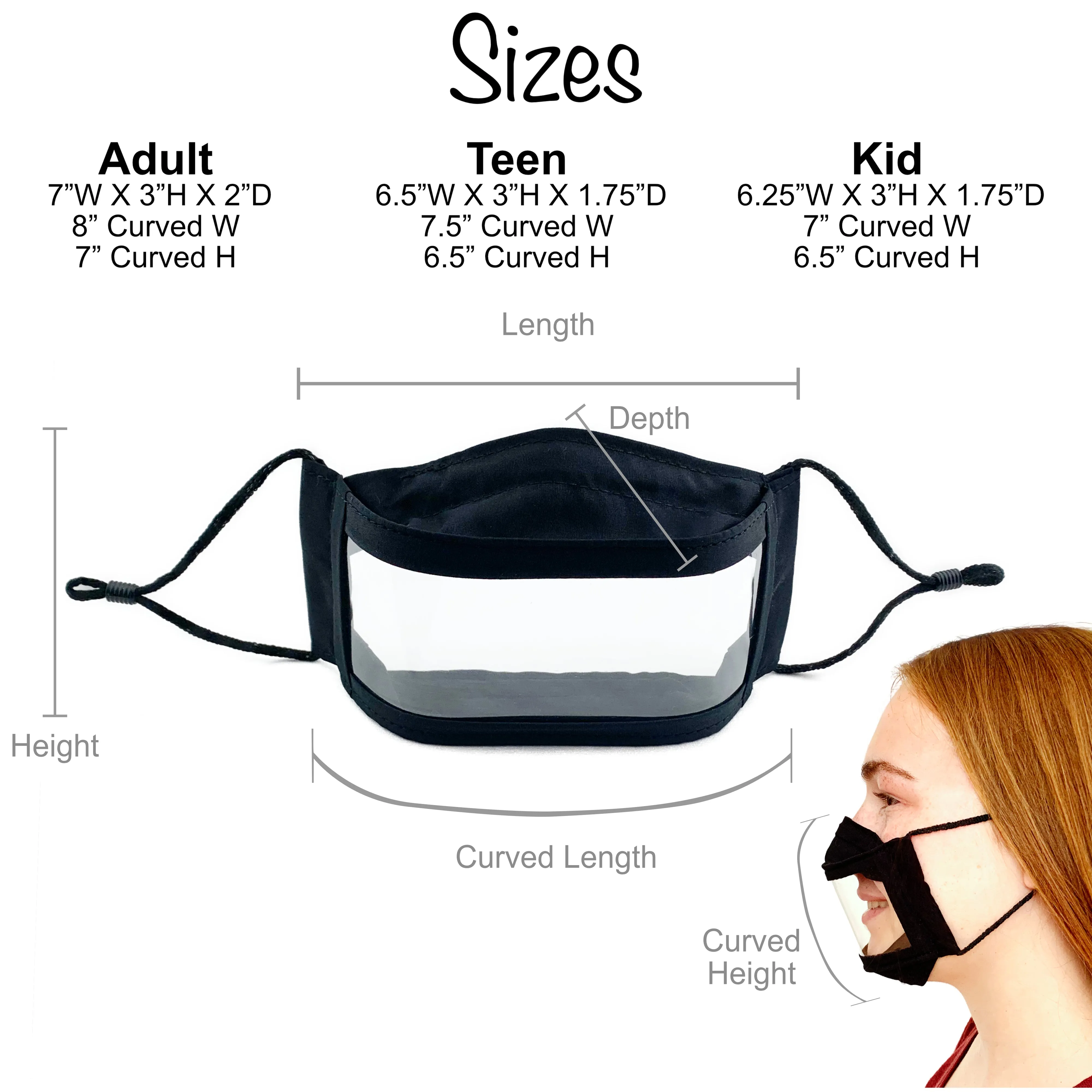 Blue Anti-Fog Window Face Mask