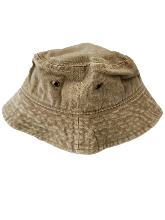 Bucket Hat for 4-8 Year Old Kids - Fedora Hat Faded Denim