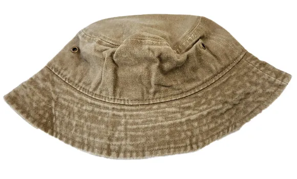 Bucket Hat for 4-8 Year Old Kids - Fedora Hat Faded Denim