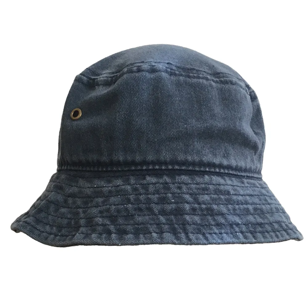 Bucket Hat for 4-8 Year Old Kids - Fedora Hat Faded Denim