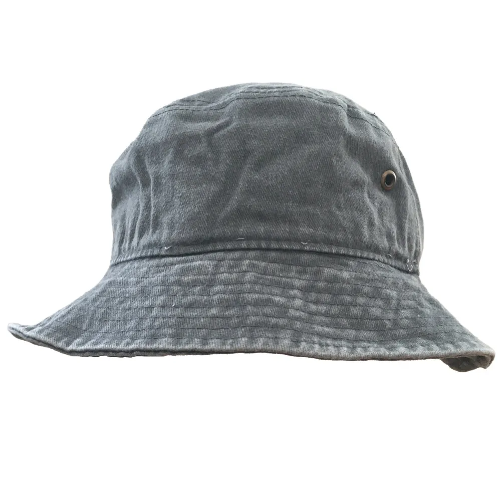Bucket Hat for 4-8 Year Old Kids - Fedora Hat Faded Denim