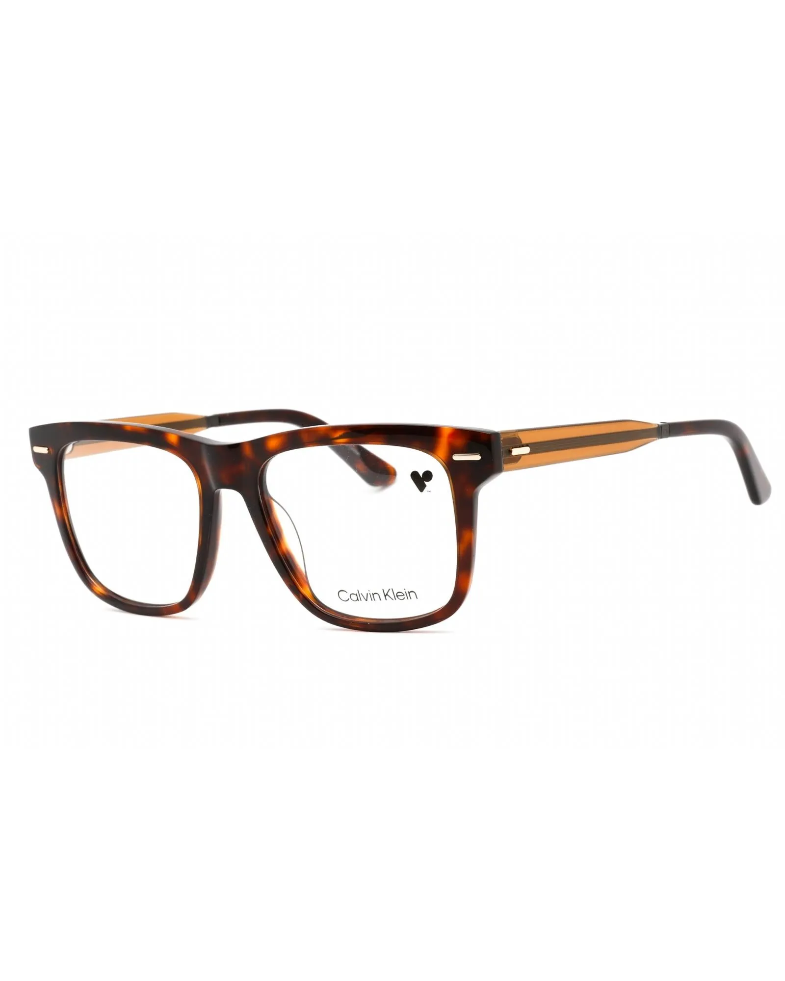 Calvin Klein Tortoise/Clear Lens Eyeglasses