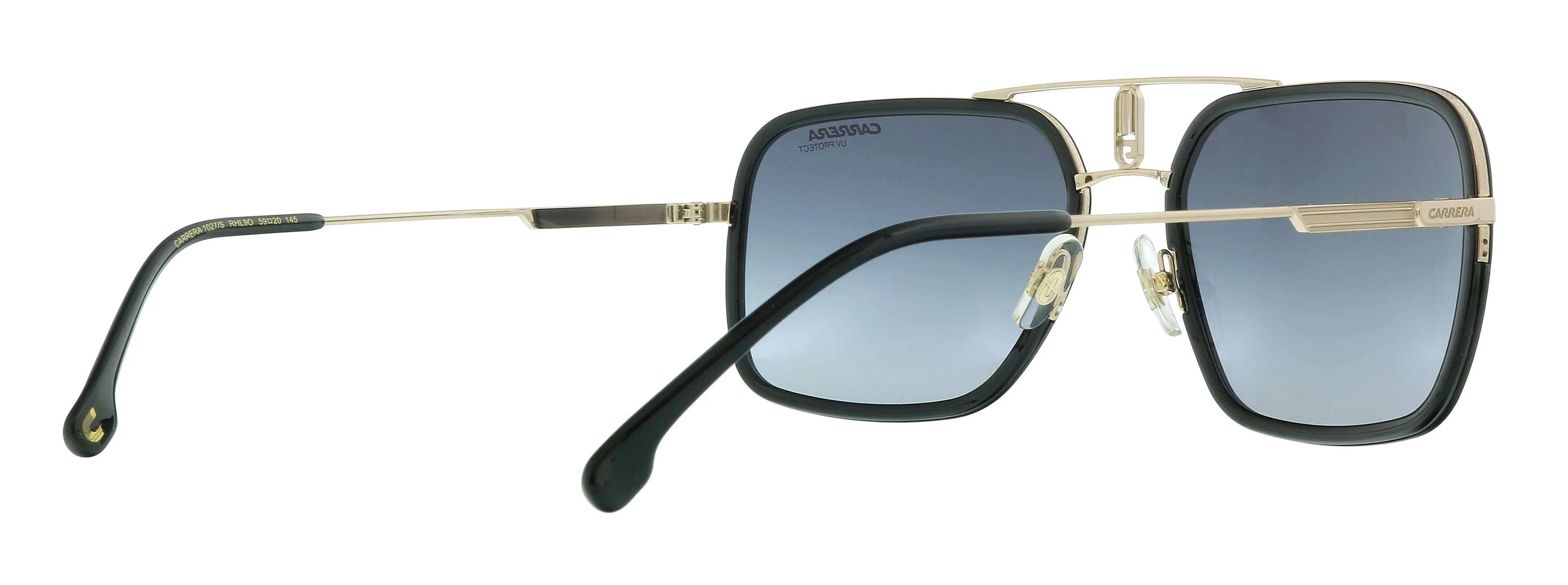 Carrera CA1027S 0RHL 9O Gold Black Aviator Sunglasses