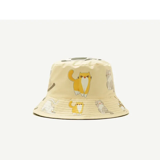 Cute Cats Theme Bucket Hat