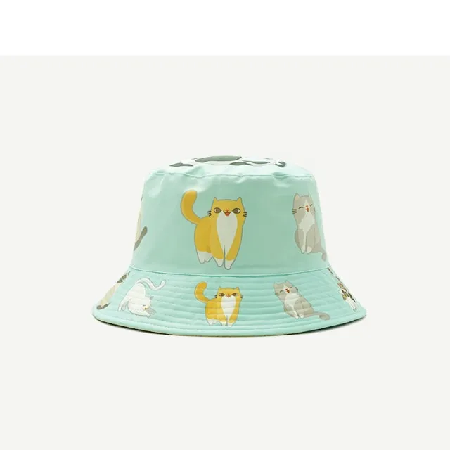 Cute Cats Theme Bucket Hat