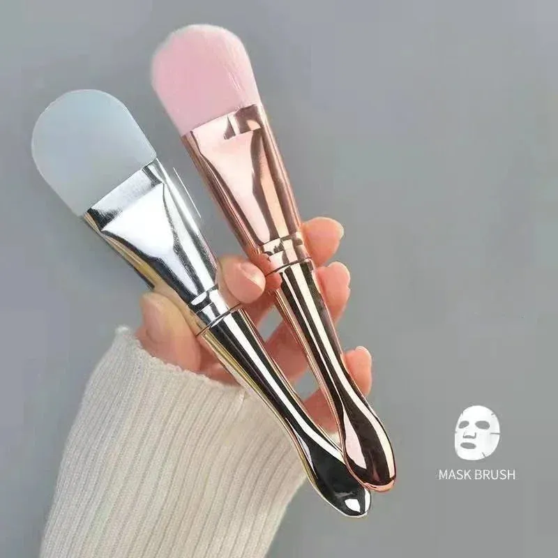 Facial Mask Brush Soft Silica Gel Brush Beauty Spa Mud Brush
