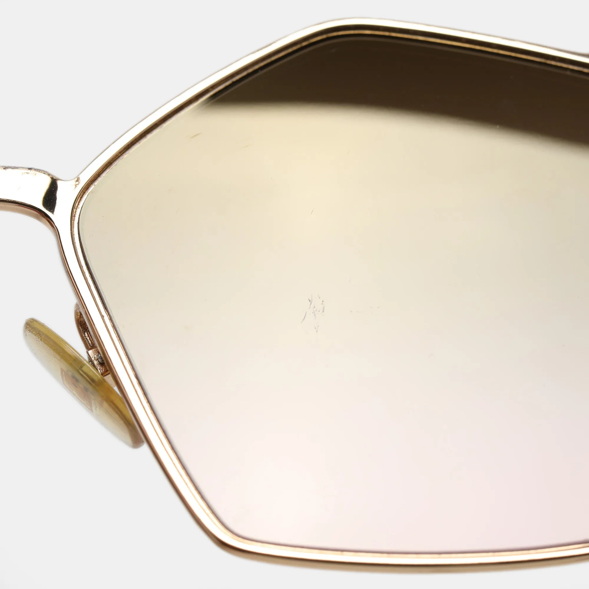 Fendi Brown/pink Gradient Ff 0261/s Spike Can Eye Geometric Sunglasses