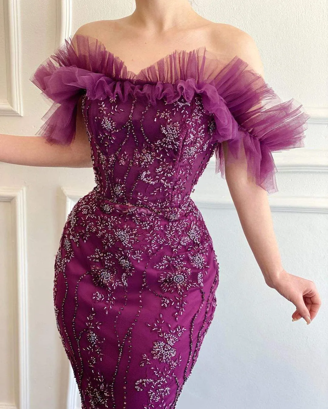 Hypnotic Purple Evening Dress
