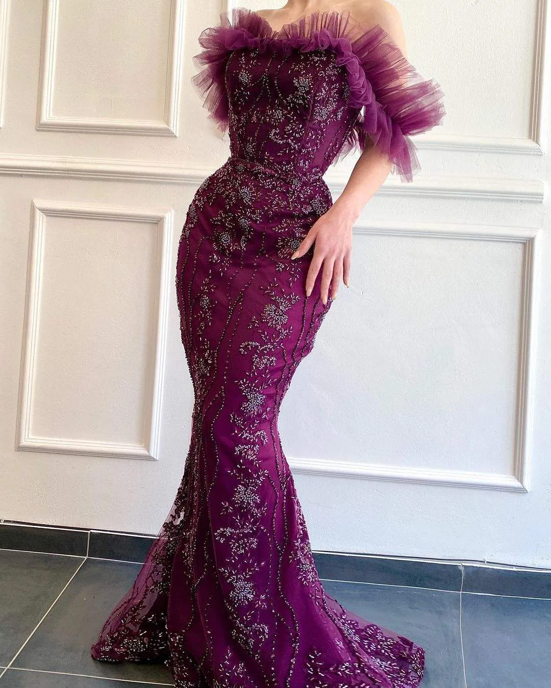 Hypnotic Purple Evening Dress
