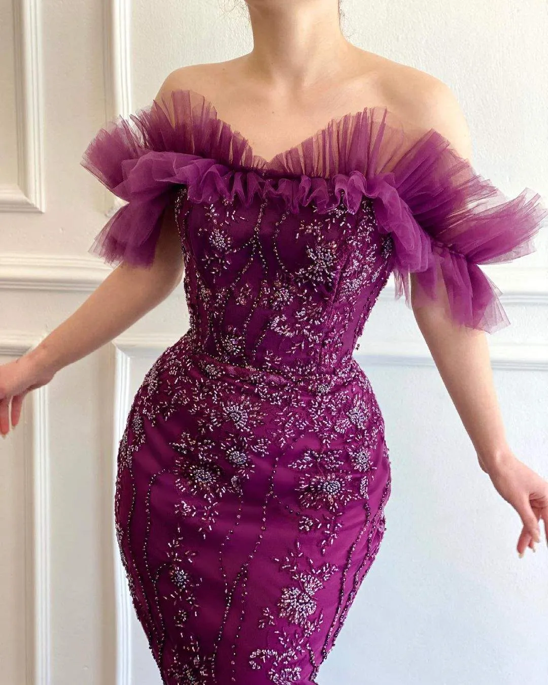 Hypnotic Purple Evening Dress