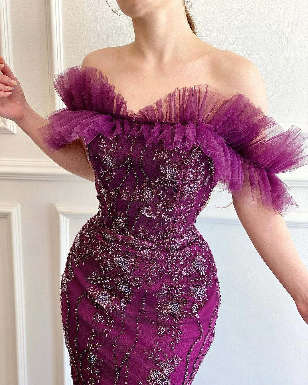 Hypnotic Purple Evening Dress