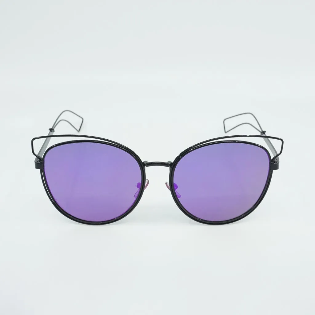 Mel Metal Wire Cat Eye Sunglasses