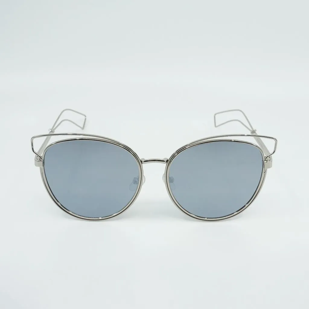 Mel Metal Wire Cat Eye Sunglasses