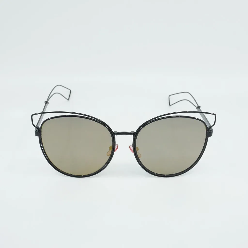Mel Metal Wire Cat Eye Sunglasses