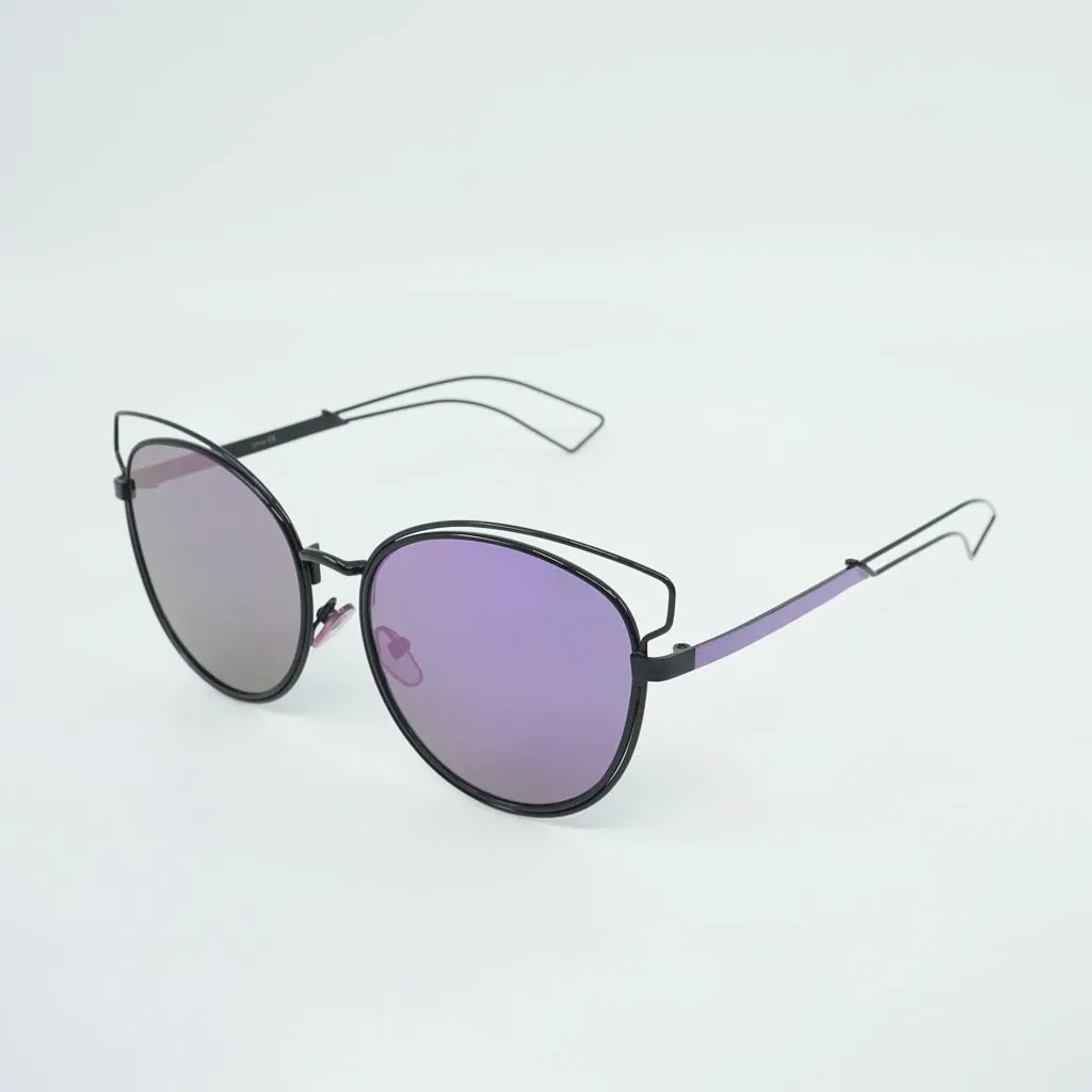 Mel Metal Wire Cat Eye Sunglasses