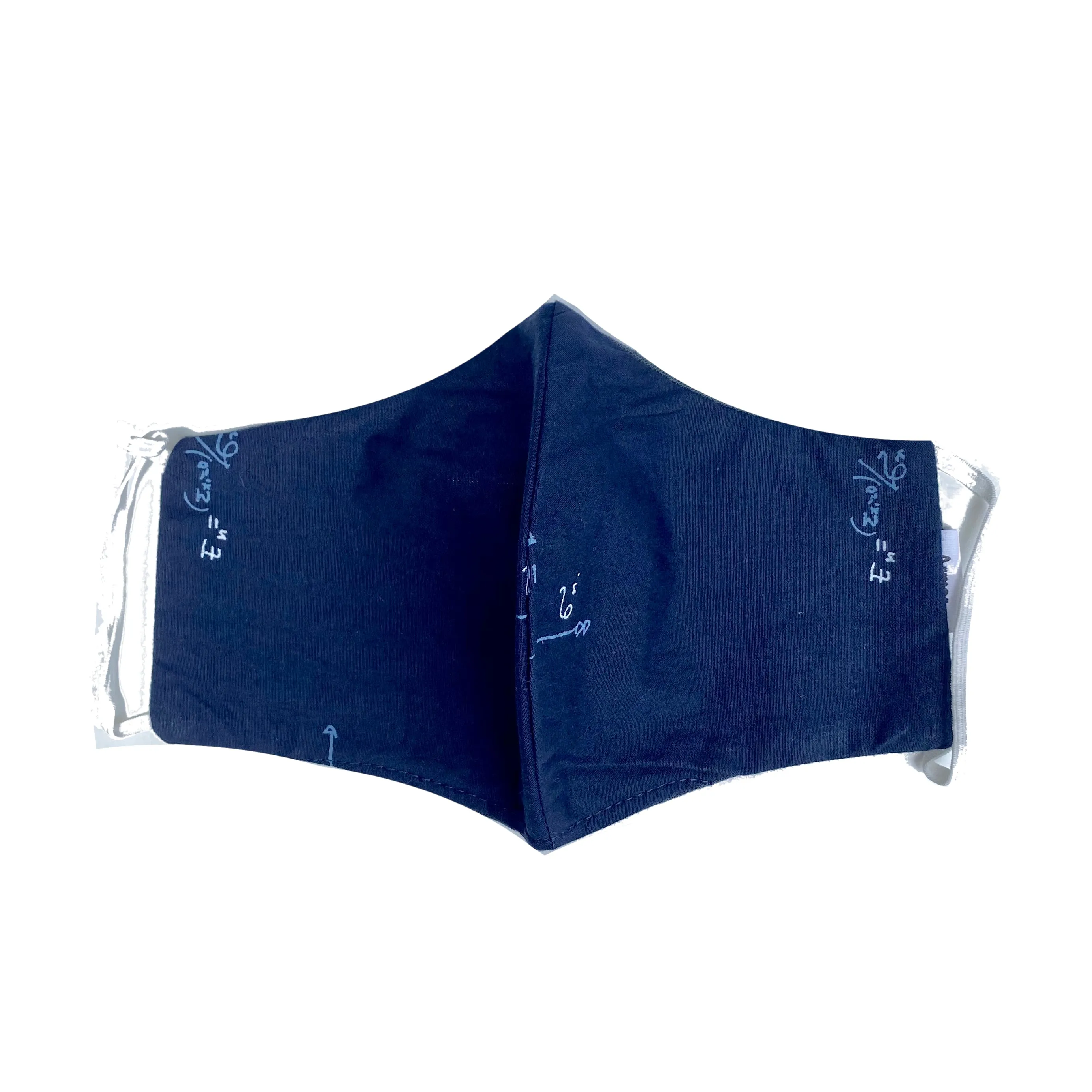 Navy E=MC2 Print Unisex Washable Face Masks