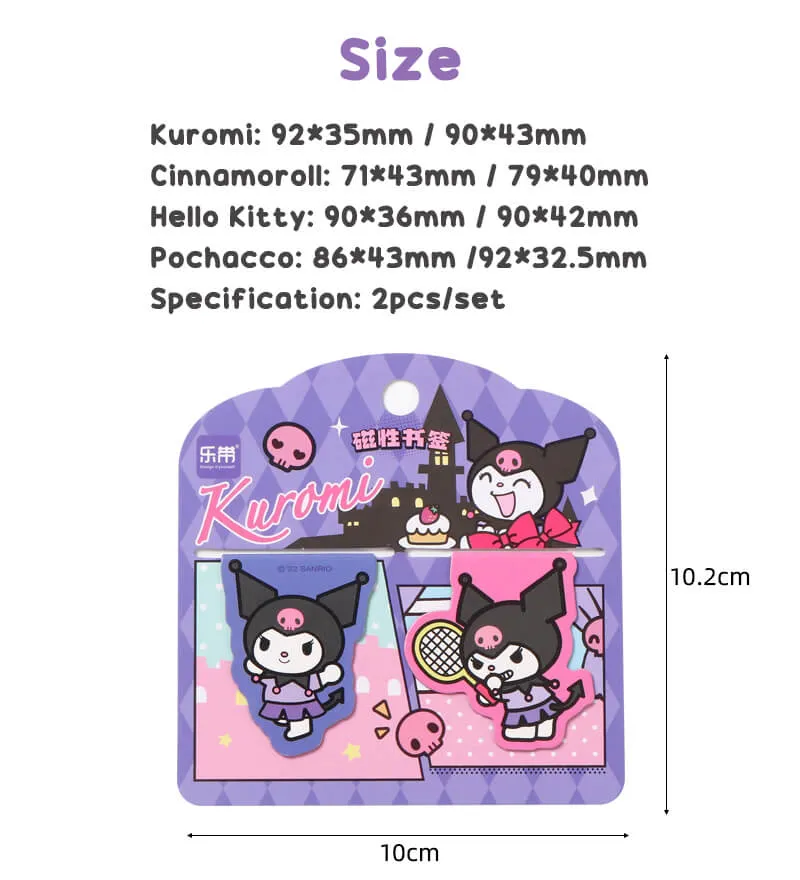 Sanrio Characters Comic Style Magnetic Bookmark Set