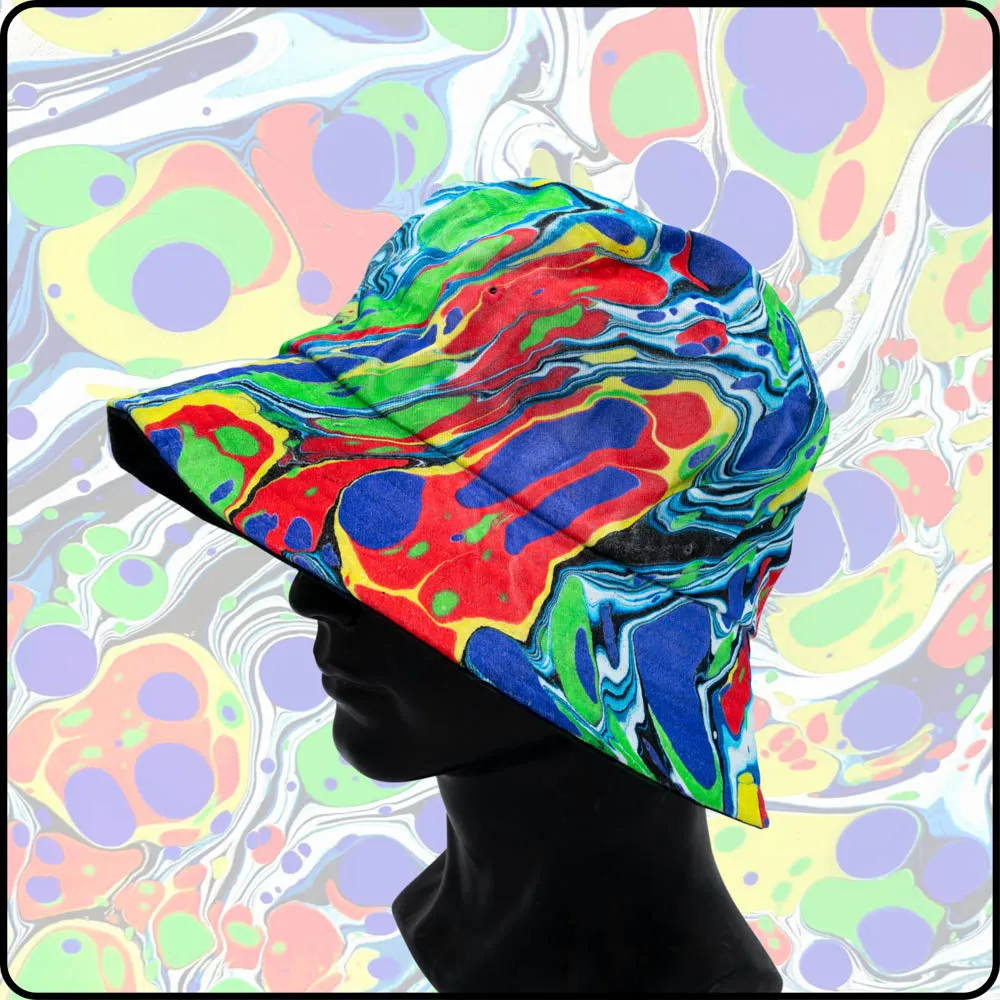The Lenny RGB Hydro-Dipped Bucket Hat